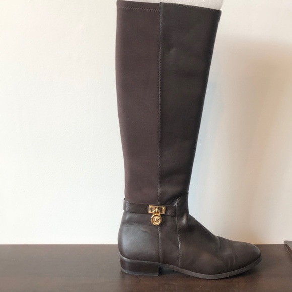Like new! Michael Kors Brown Hamilton Boot - Picture 1 of 3